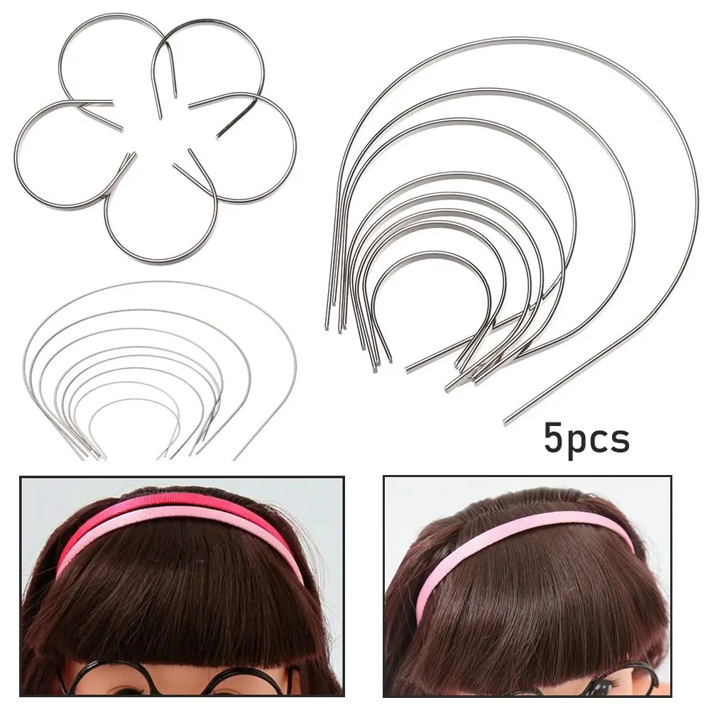 5pcs DIY Doll Head Band Parts Cute 1/3 1/4 1/6 1/8 for Doll Headband Materials Doll Hair Decoration Accessories