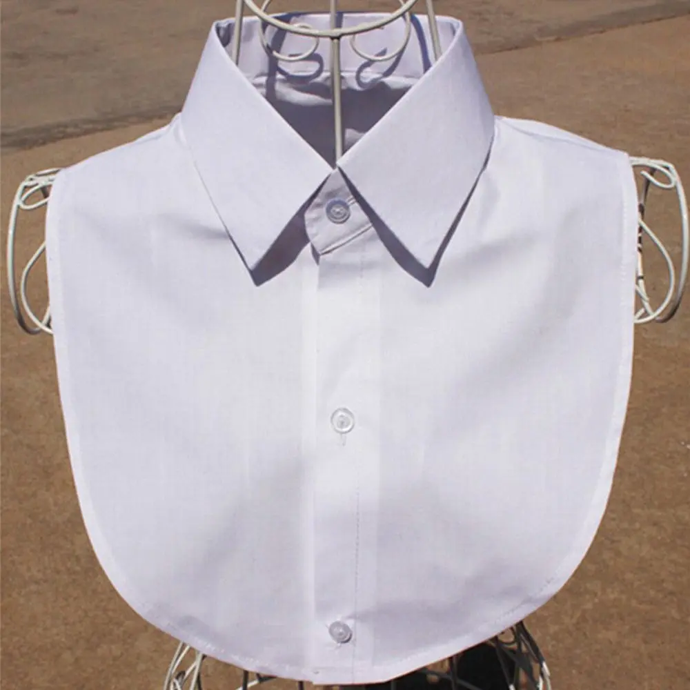 White & Black Blouse Detachable Collars False Collar Solid Shirt Lace False Collar Women Clothes Accessories