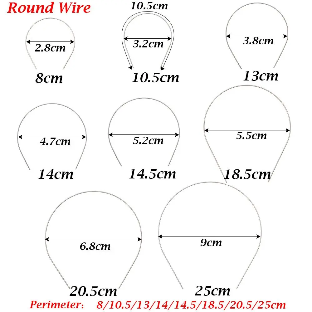 5pcs DIY Doll Head Band Parts Cute 1/3 1/4 1/6 1/8 for Doll Headband Materials Doll Hair Decoration Accessories