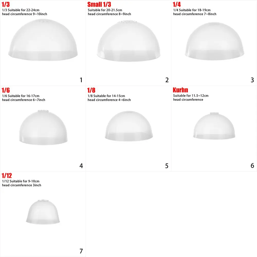 Anti Staining For Doll Silica Gel Hair Wigs Cover 1/3 1/4 1/6 1/8 1/12 Doll-specific Fixed Wig Headgear Silicone Headgear