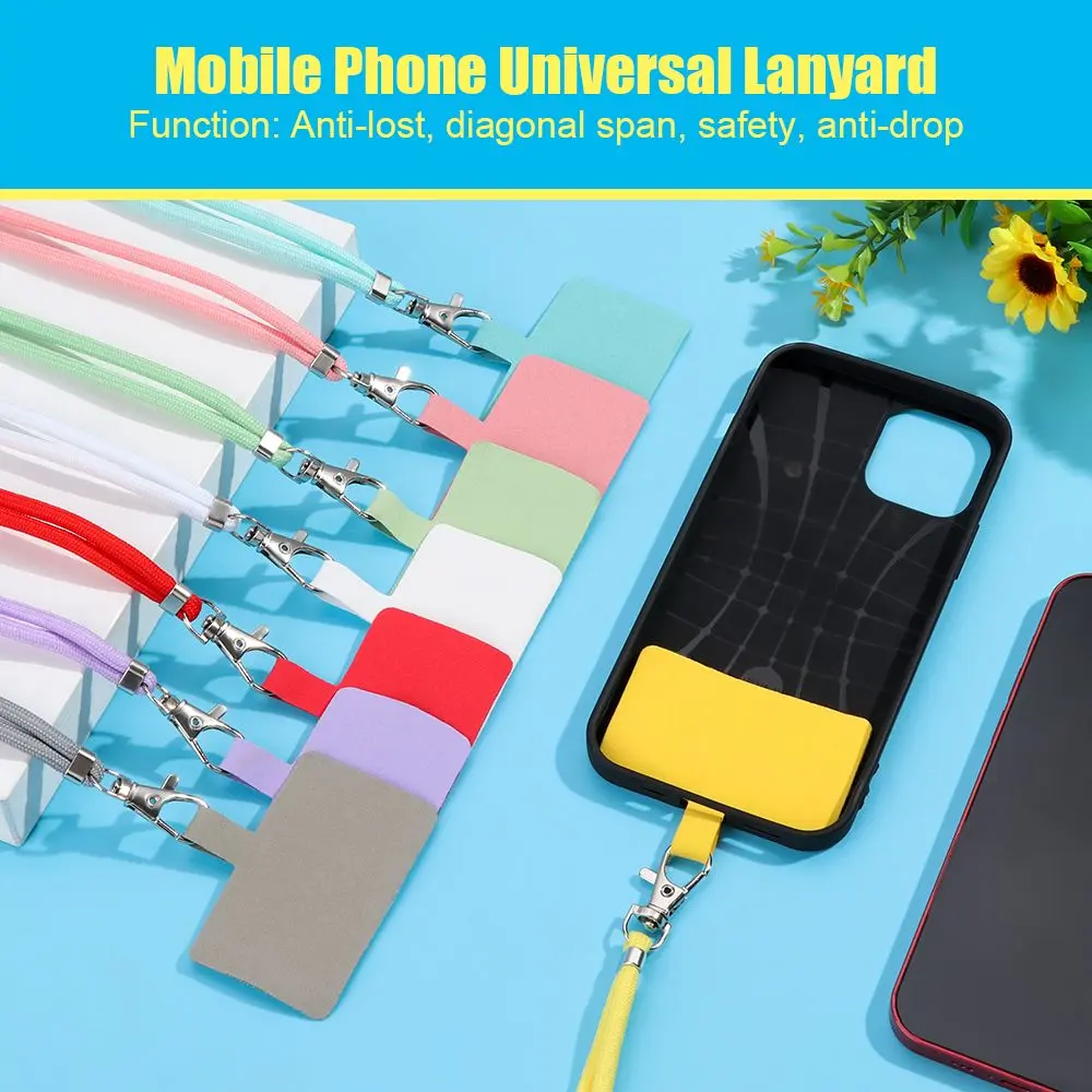 Adjustable Detachable Neck Cord Lanyard Strap Phone Lanyard Phone Safety Tether For All Mobile Phones And Case Straps