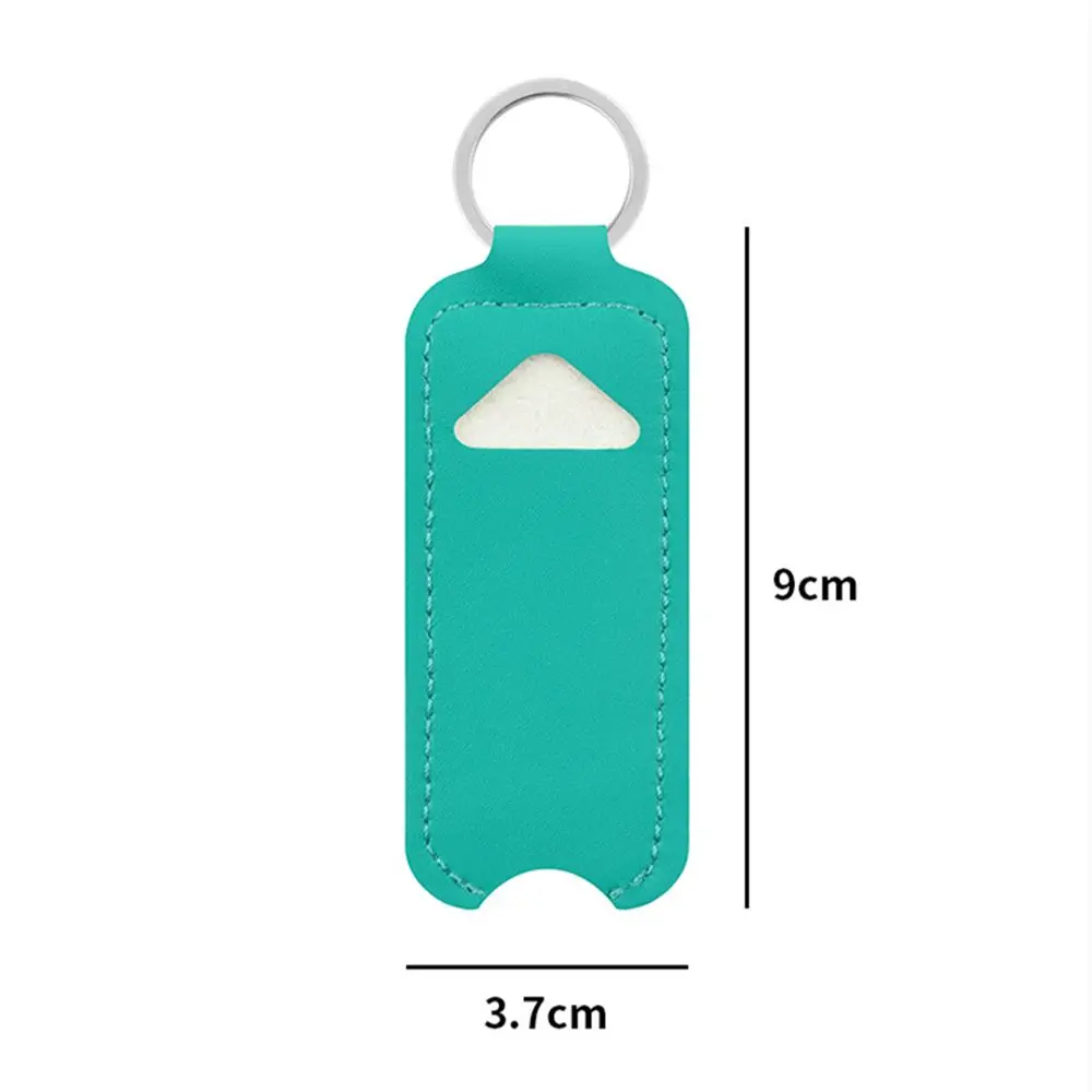 PU Lipstick Keychain Bag Gifts Lip Balm Case Keyring Bag Key Ring Holder Jewelry Accessories