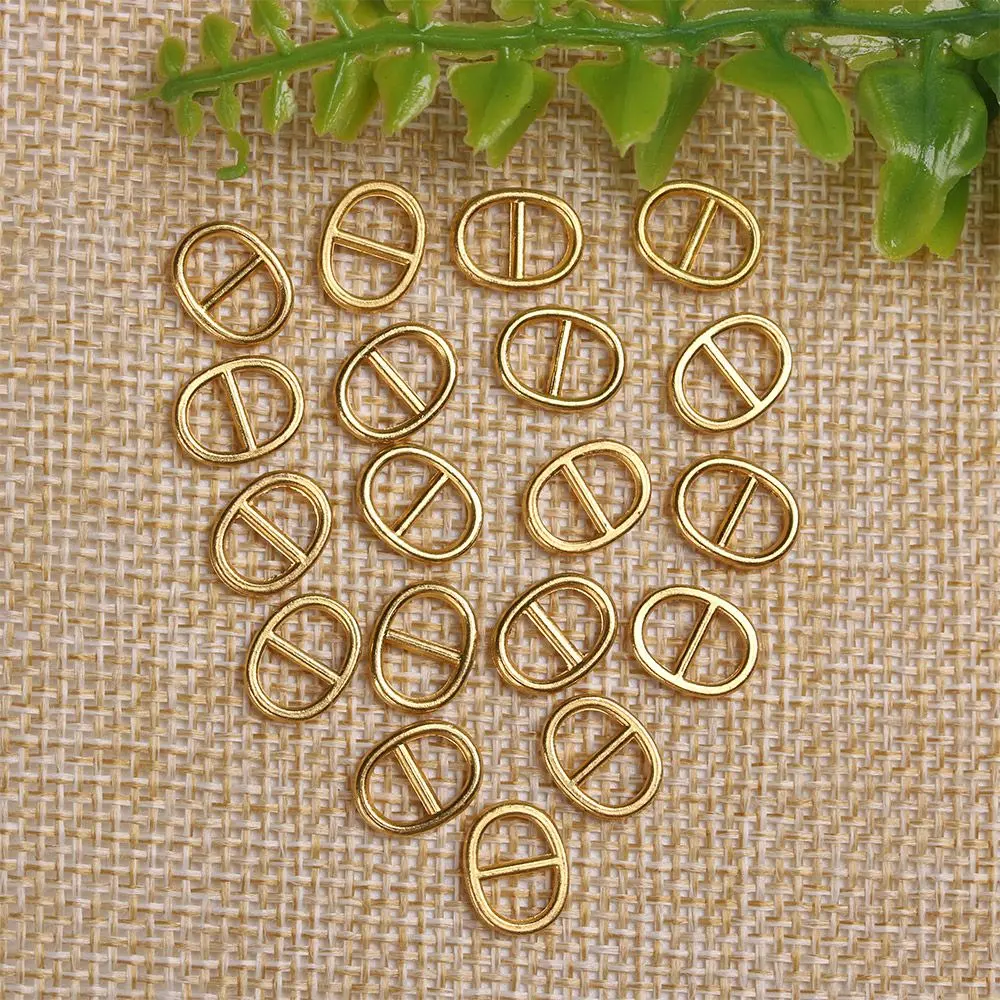 20pcs Newest Doll Bags Buckles Diy Doll Buttons 5mm/6mm Mini Ultra-small Tri-glide Belt Buckle Shoes Accessories