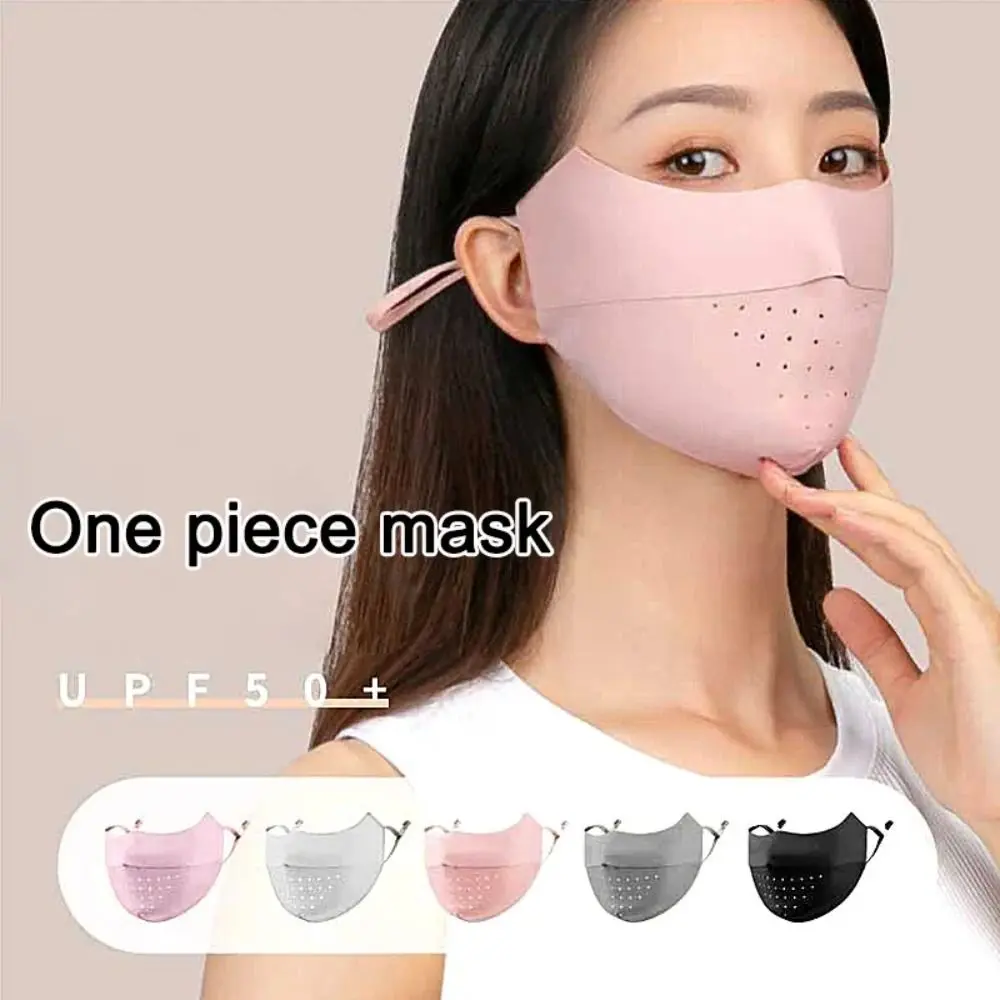 Running Cycling Sports Mask Ice Silk Face Mask Uv Sun Protection Summer Adjustable Breathable Men Women
