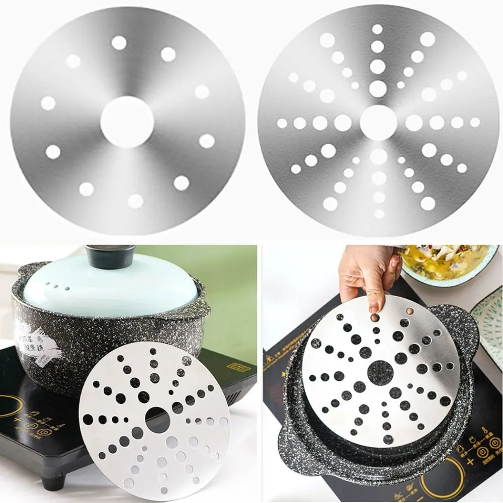 Induction Cooker Heat Diffuser Disc Adapter Plate Saucepan For Kitchen Casserole Stainless Steel Cooking Hob Converter Tool