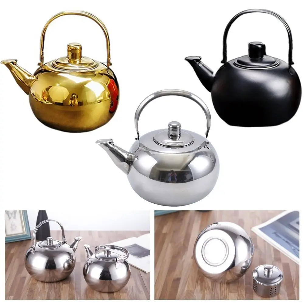 Stainless Steel Water Kettles Teapot with Infuser Filter Coffee Kettle Cookware Tea Coffee Tools