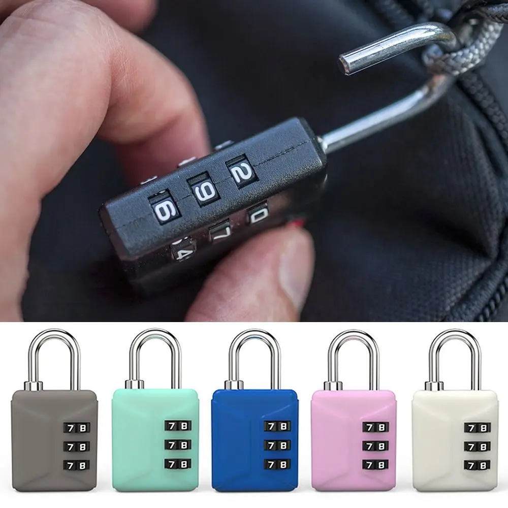 Student Dormitory Cabinet Password Lock Mini Password Padlock Trolley Case Password Lock Backpack Zipper Lock