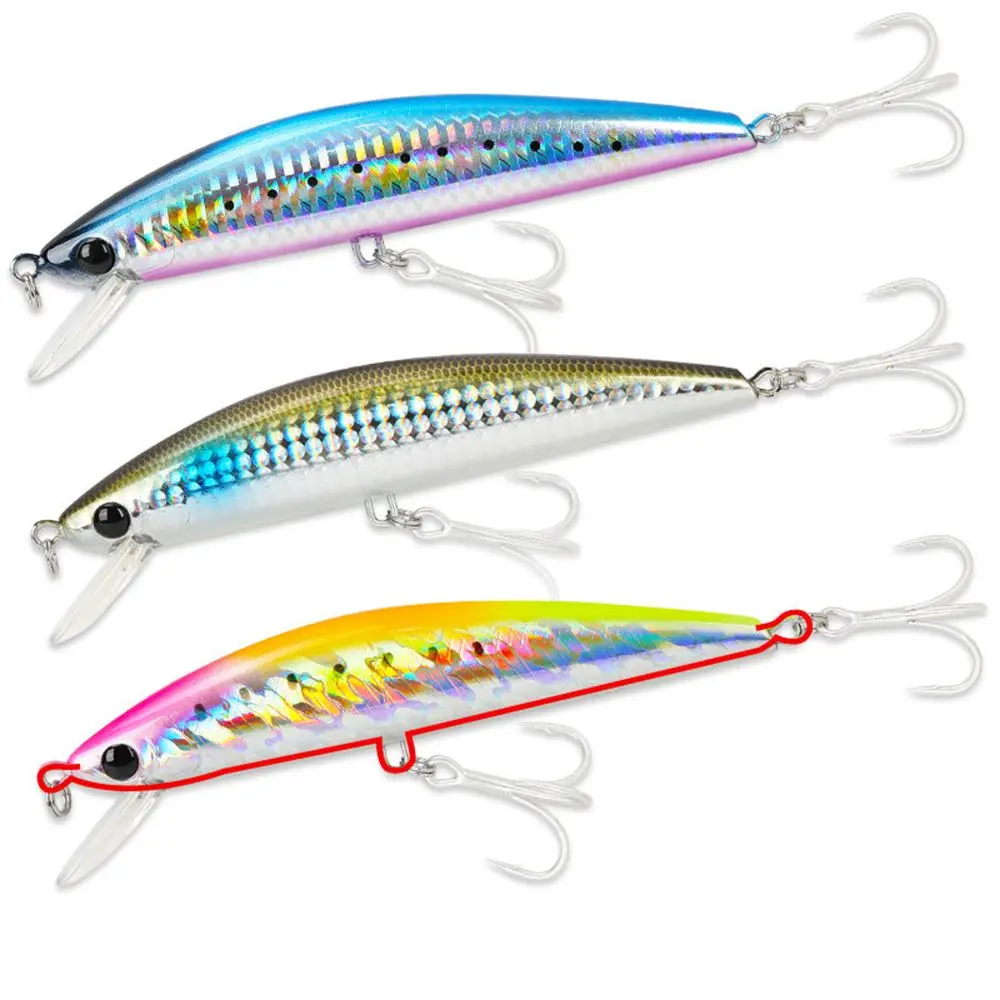 120MM/40g Hard Lure Artificial Bait Salt Water Lure Fishing Tackle Sinking Minnow Lure Big Minnow Fishing Lures Accessories