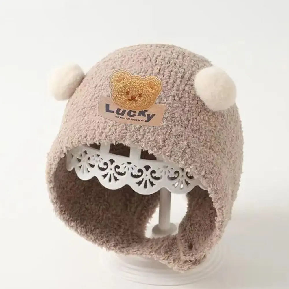 Autumn Winter Warm Hats for Baby Children Kids Toddler Crochet Hat Hip Hop Newborn Beanies Pullover Cap Plush Bonnet Caps