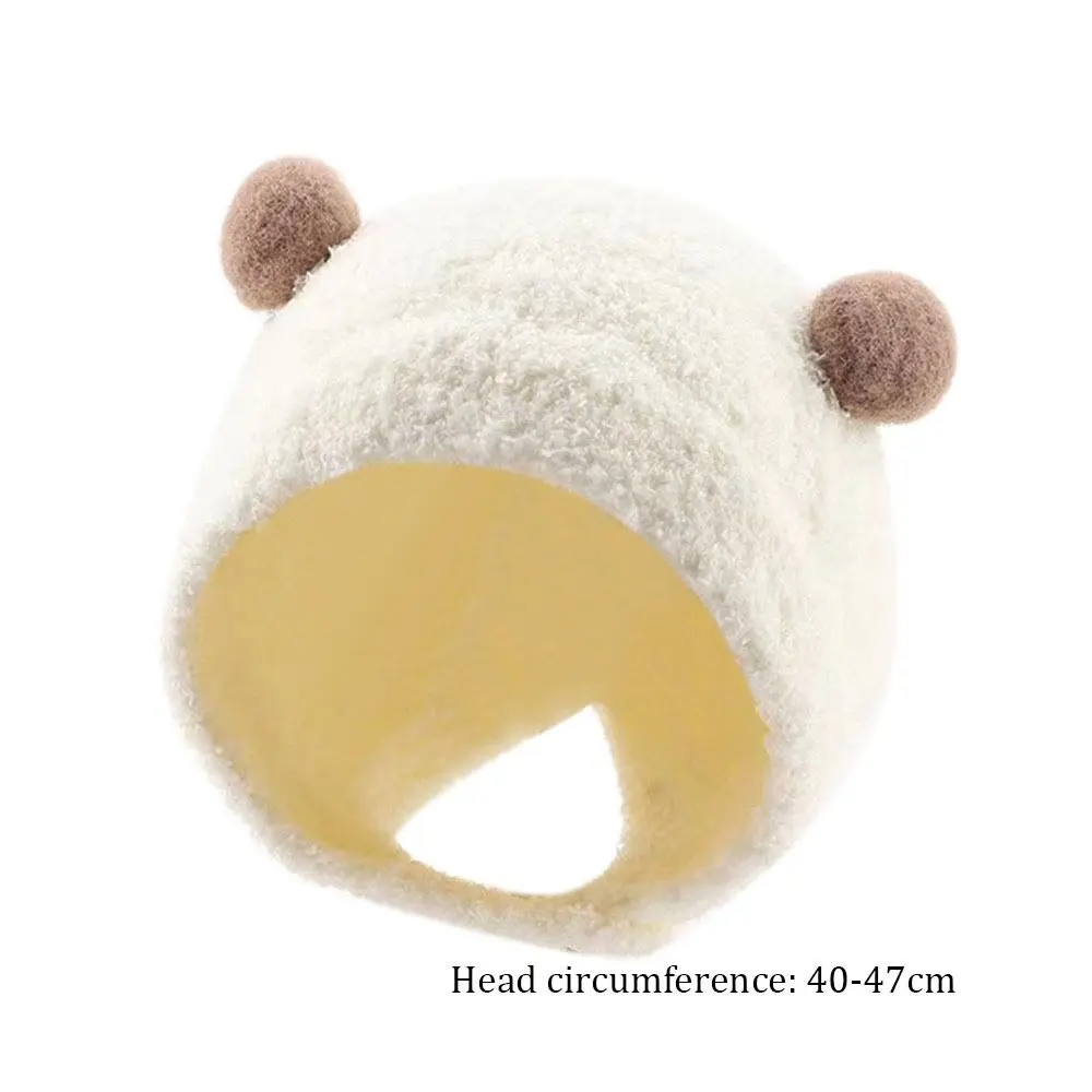 Autumn Winter Warm Hats for Baby Children Kids Toddler Crochet Hat Hip Hop Newborn Beanies Pullover Cap Plush Bonnet Caps