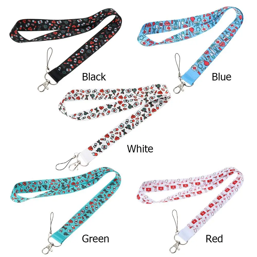 Mobile Phone Badge Holder Key Ring Neck Straps Nurse Lanyard For Key Chain Doctors ID Card Cover Medical Accessories