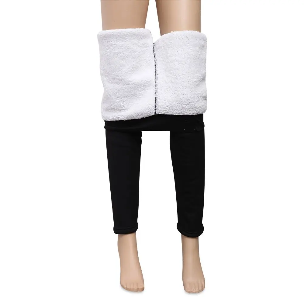1PC Black Gray Winter Tight High Waist Pants Super Thick Cashmere Leggings Warm Pants S~5XL Size