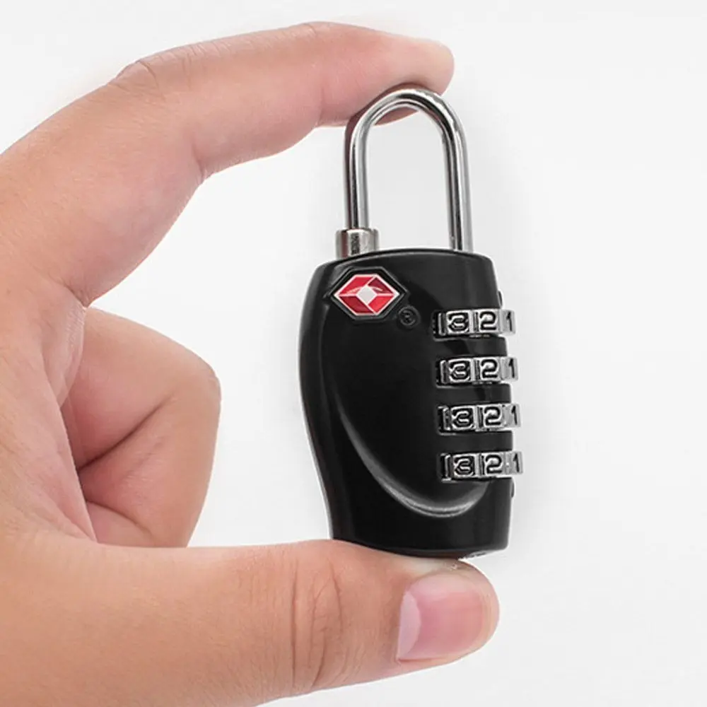 Suitcase Luggage Metal Code Password Locks Padlock TSA Customs Code Lock 4 Dial Digit Password Lock