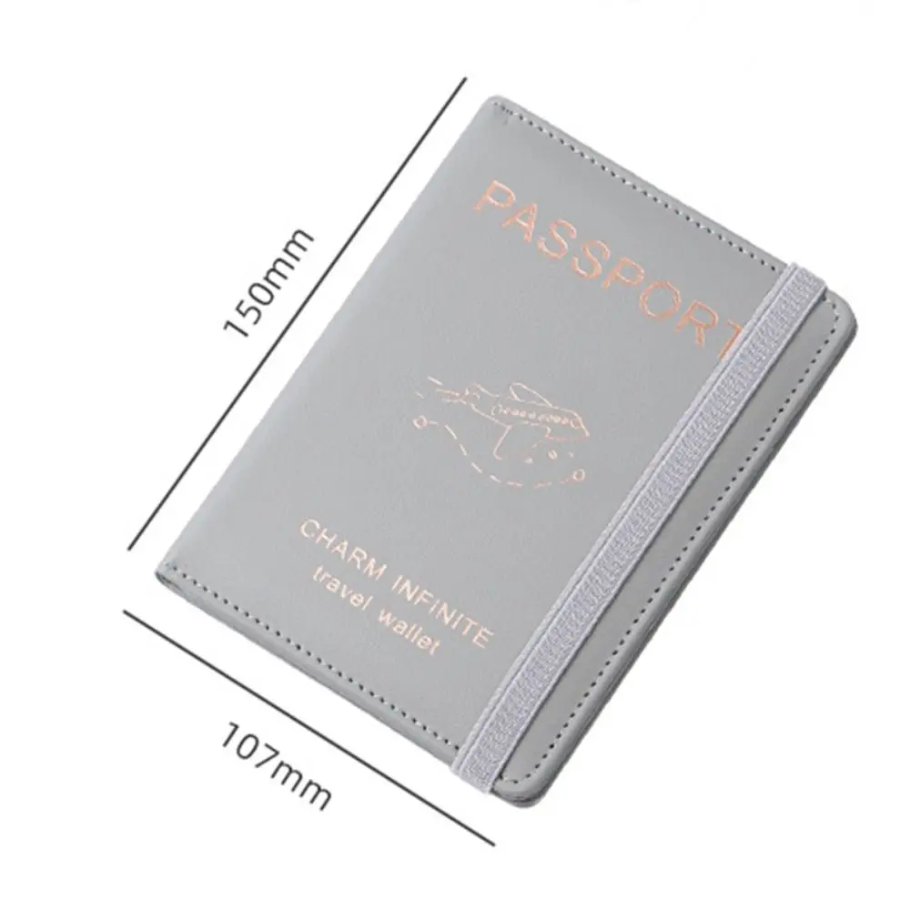 Multi-Function Credit ID Card Women Men PU RFID Passport Cover Passport Protector Wallet Business Document Cover