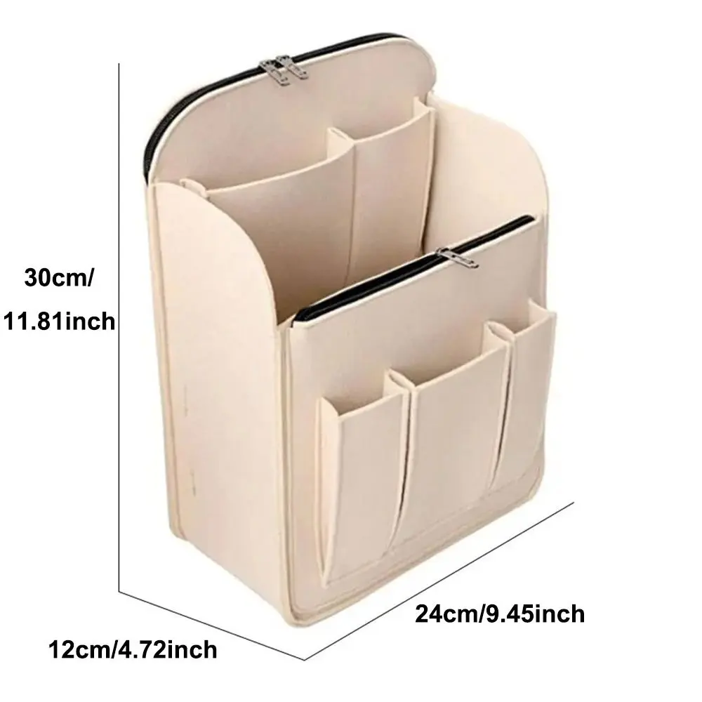 Felt Backpack Inner Bag Liner Bag Multi-Pocket Insert Bag Organizer for Longchamp Backpack Storage Bag