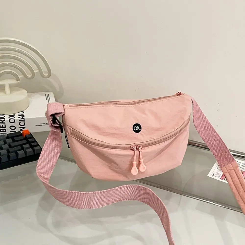 Simple Versatile Lightweight Handbag Large Capacity Women Shoulder Messenger Bag Adjustable Strap Reusable Tote Bag