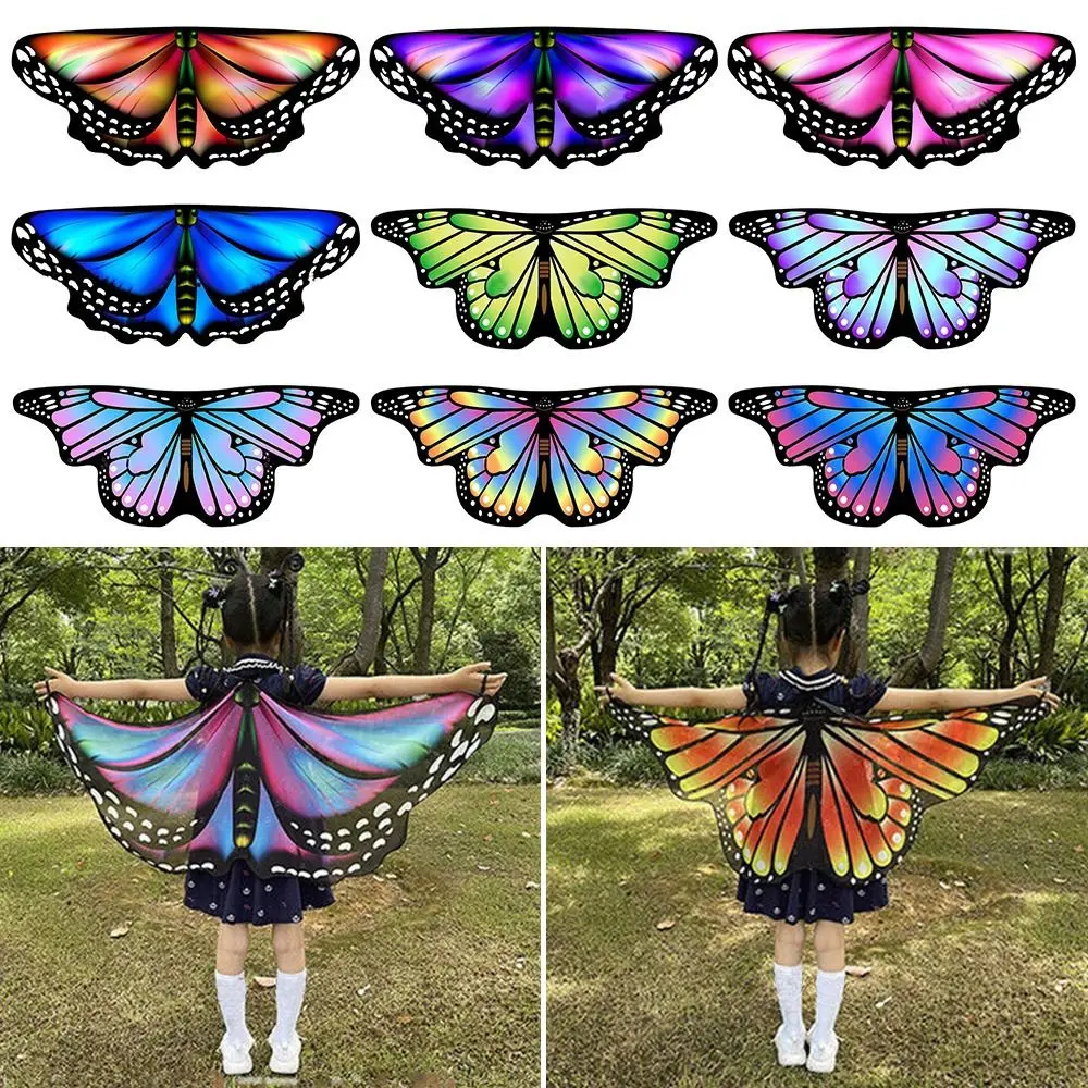 Girls Fairy Shawl Pixie Cloak Fancy Dress Costume Gift Kids  Wings Cape Party & Holiday DIY Decorations