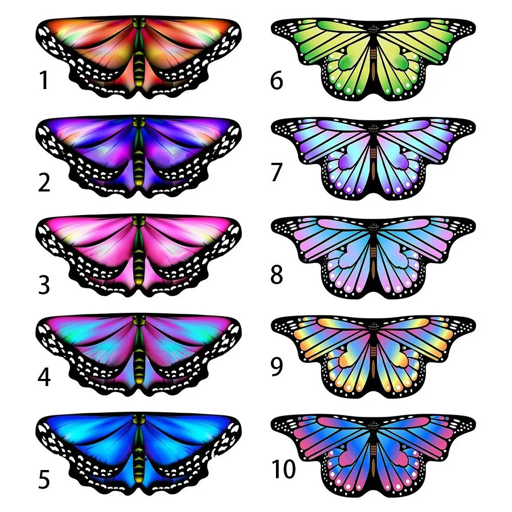 Girls Fairy Shawl Pixie Cloak Fancy Dress Costume Gift Kids  Wings Cape Party & Holiday DIY Decorations