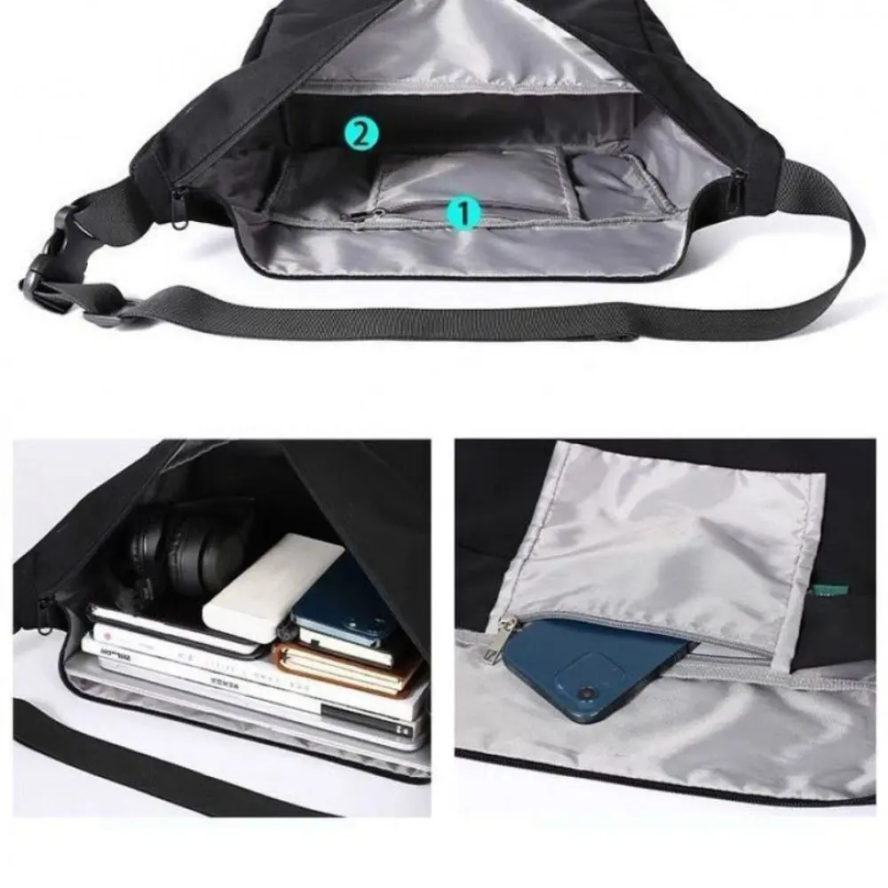 All-match Large Casual Tool Bag Single Bag Men Oxford Messenger Bag Laptop Waterproof Travel Shoulder Bag For Male