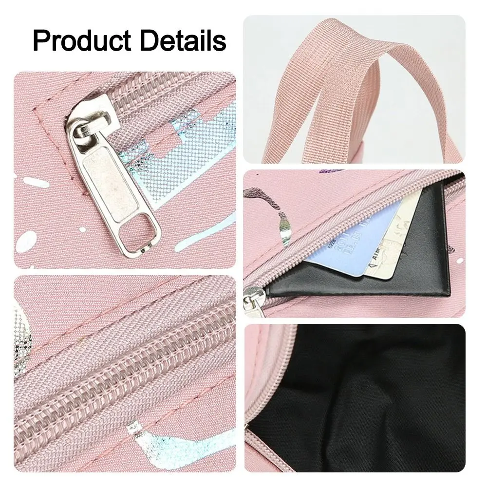 Large Capacity Lunch Bag Simple Versatile Shopping Handbag Bronzing Printing Handbag Oxford Cloth Waterproof Tote Bags