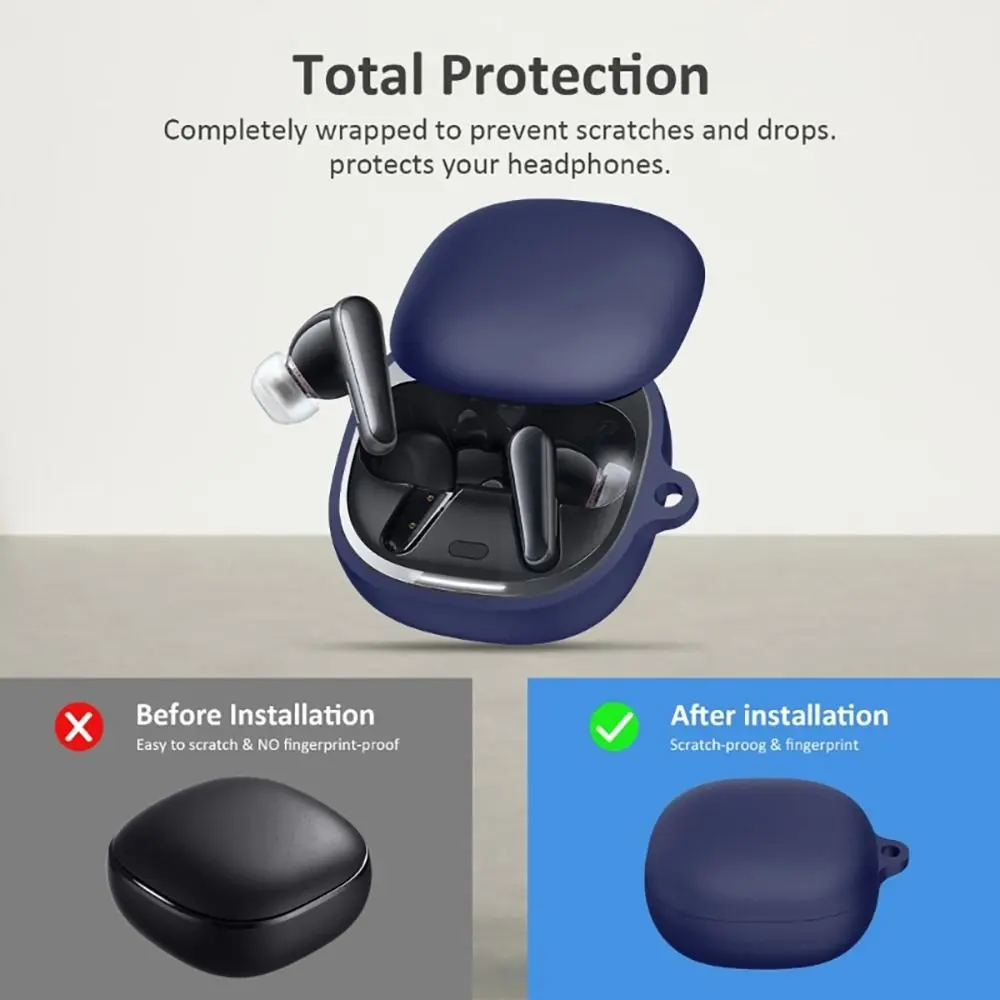 Silicone Headphone Cover Charger Box Shell For Anker Soundcore Liberty 4 Wireless Earbuds Case Shockproof Earphone Protector