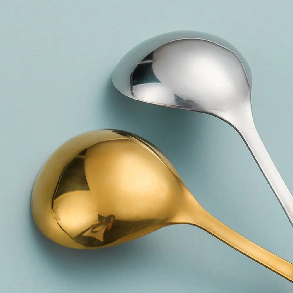 Stainless Steel Thickening Long Handle Stirring Spoons Soup Spoons Tableware Kitchen Accessories Gadgets
