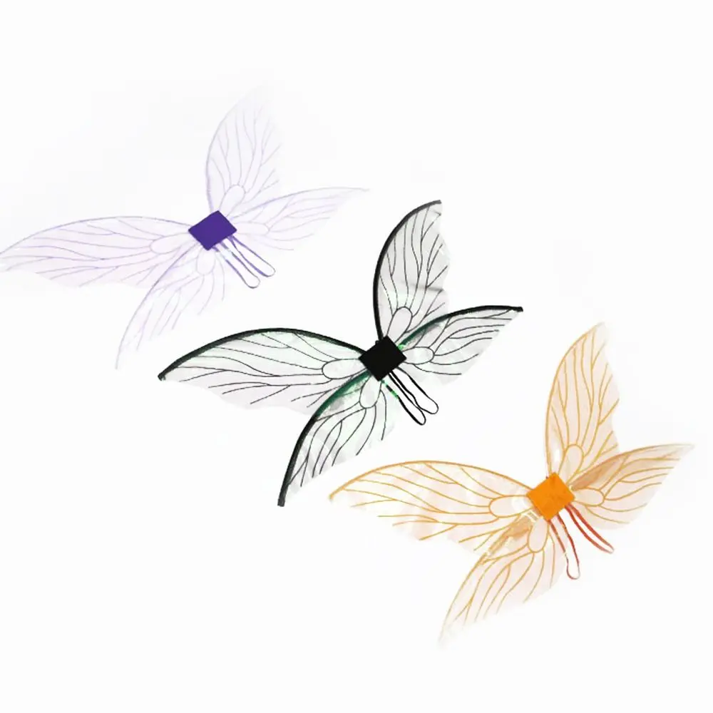Women's Dress Girl Shining Princess Fairy Wings Festival Makeup Prom Props COS Dress Up Cicada Wings Role Play Dress Up Props