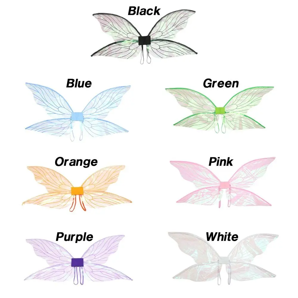 Women's Dress Girl Shining Princess Fairy Wings Festival Makeup Prom Props COS Dress Up Cicada Wings Role Play Dress Up Props