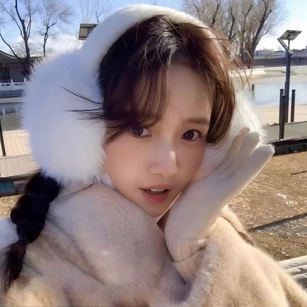 Fashion Cold Protection Earflaps Faux Fur Plush Winter Warm Earmuffs Folding Earmuffs Women's