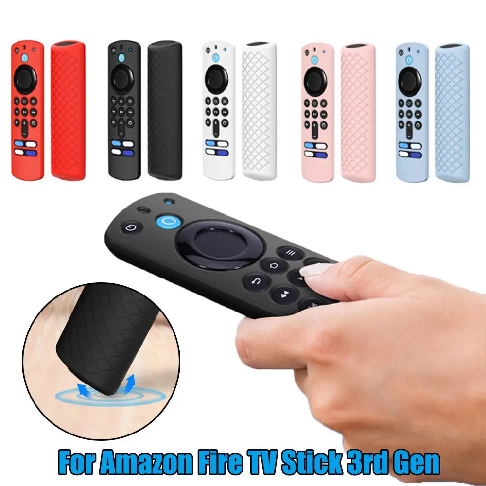 Remote Control Silicone Protective Case Replacement Cover For Amazon Fire TV Stick 3rd Gen Shockproof Remote Control
