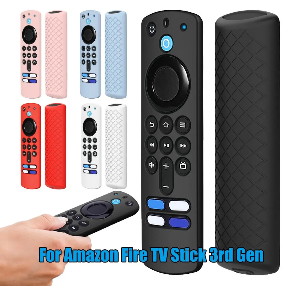 Remote Control Silicone Protective Case Replacement Cover For Amazon Fire TV Stick 3rd Gen Shockproof Remote Control