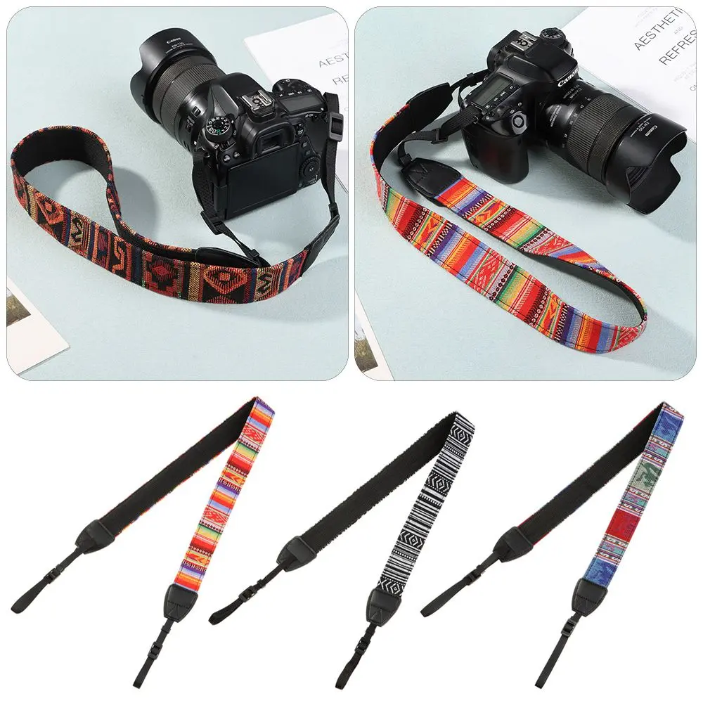 PU Leather Vintage Adjustable Belt Camera Shoulder Neck Strap For Nikon Sony DSL/DSLR