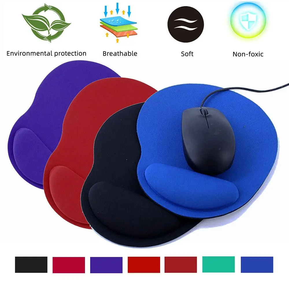 Ergonomic Wrist Rest Mouse Pad For PC Laptop Computer Comfortable Wrist Support Non Slip Mice Mat Soft Mousepad