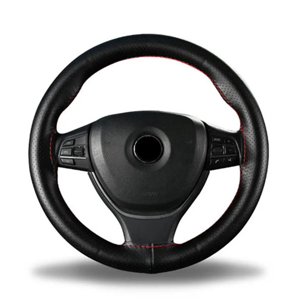 Universal Car Steering Wheel Cover for 38cm Auto Steering Wheel Cover With Needles Thread Anti slip Car-styling Accessories