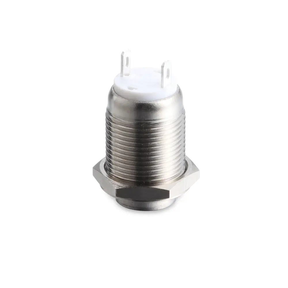 250V 12mm Waterproof Car Engine PC Power Switch Momentary Button Multicolor High Round Red Blue start Metal Push Button