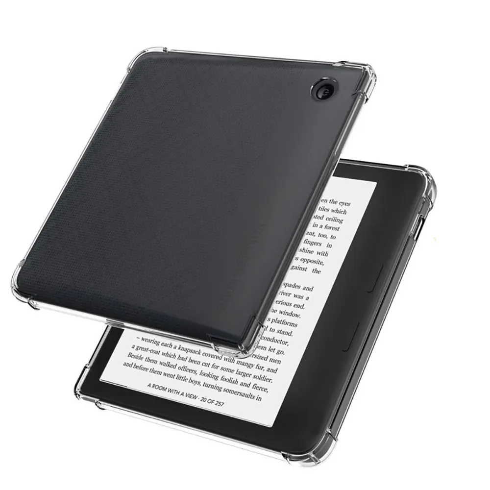Funda Shockproof E-book Reader Case For Kobo Libra 2/Kobo Clara 2E Transparent TPU Soft Back Cover Protective Shell