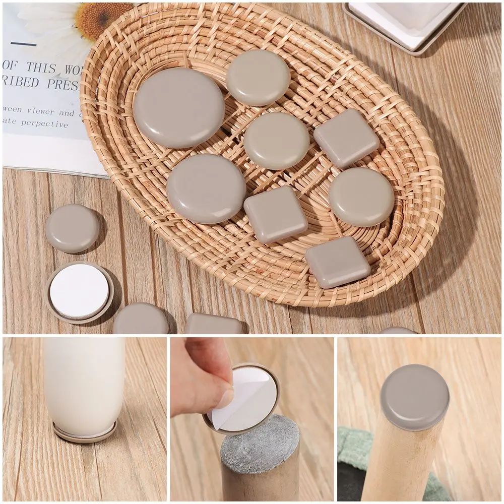 4pcs Floor Protector Mat Noise Reduce Furniture Sliders Anti Scratch Heavy Duty Furniture Thickened Moving Pad