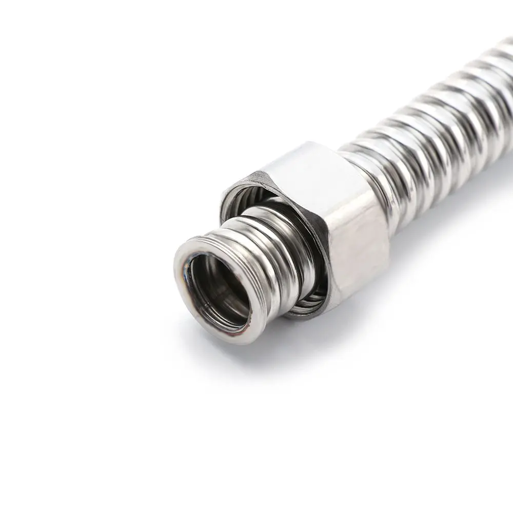 G1/2" Stainless Steel Plumbing Pipe Hose Tube Corrugated Supply Hose Water Heater Connector