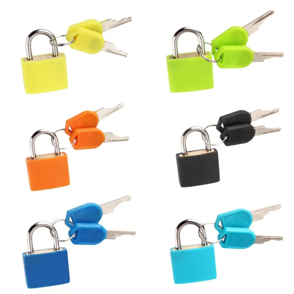 23mm Anti-Theft Security Padlocks with 2 Keys Luggage Small Mini Strong Steel Padlock Travel Suitcase Diary Lock