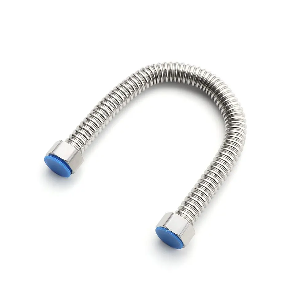 G1/2" Stainless Steel Plumbing Pipe Hose Tube Corrugated Supply Hose Water Heater Connector