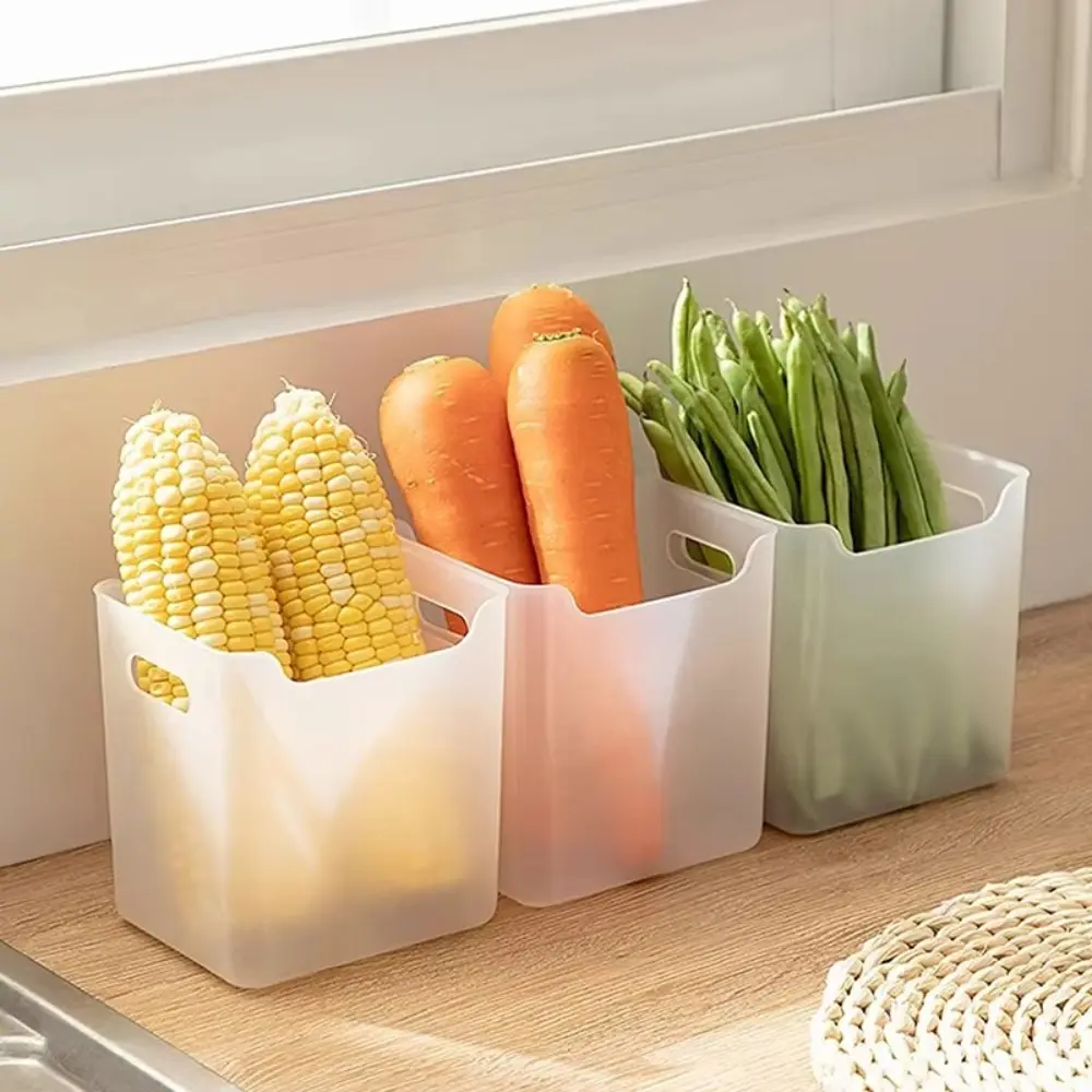 Thicken Stackable Space-saving Food Storage Box Refrigerator Storage Box Large Capacity Multifunctional Fridge Organizer Rack