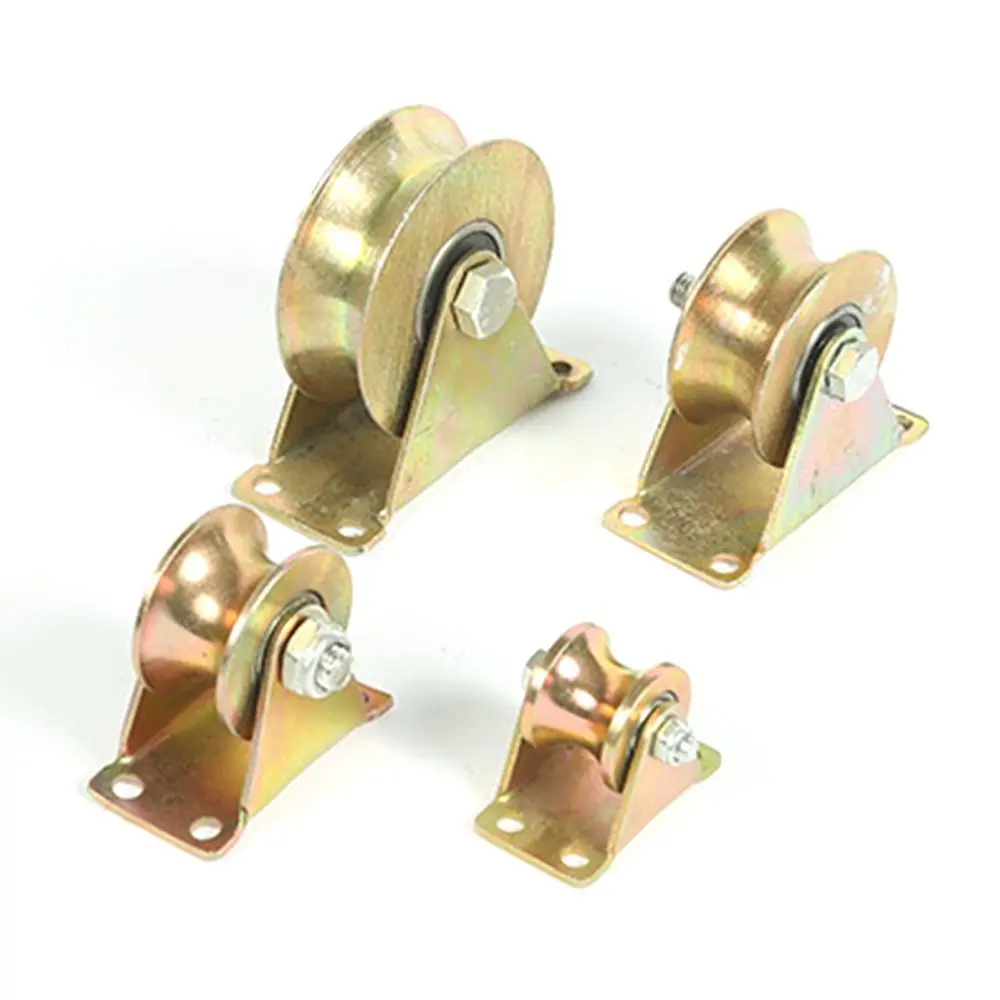 Pulley Thickened Plating Color Track Wheel Sliding Door Bearing Rollers Rigid Caster for Inverted Track Rolling Gate Machines