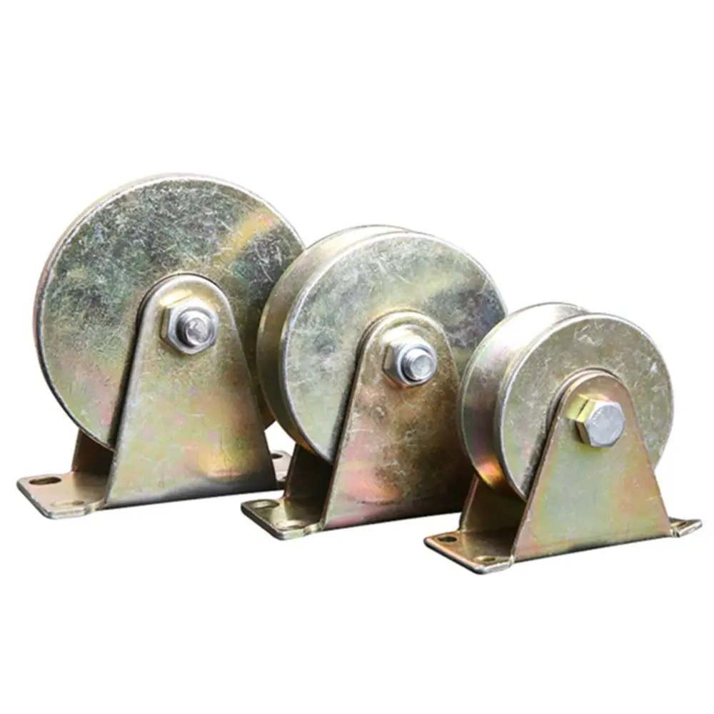 Pulley Thickened Plating Color Track Wheel Sliding Door Bearing Rollers Rigid Caster for Inverted Track Rolling Gate Machines