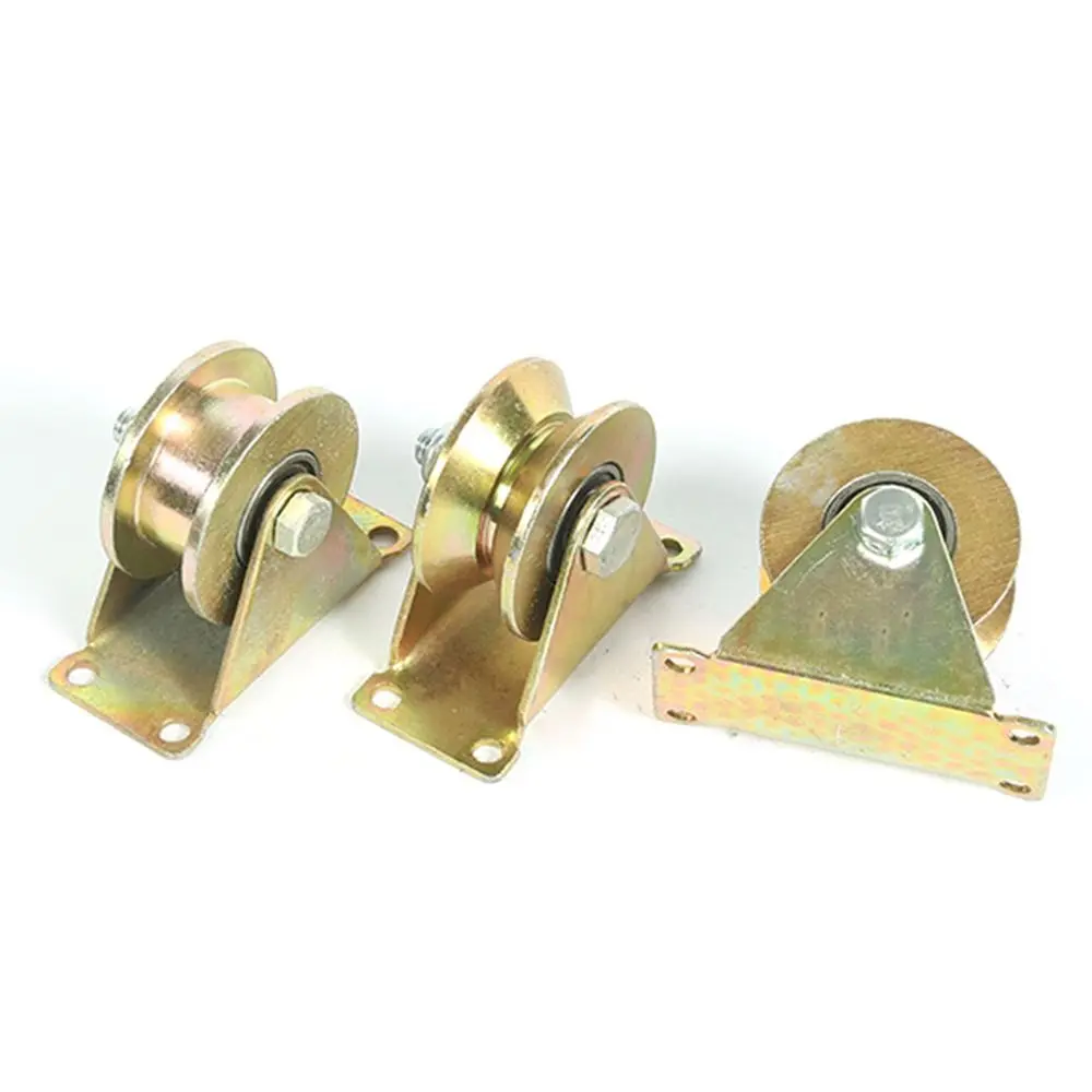 Pulley Thickened Plating Color Track Wheel Sliding Door Bearing Rollers Rigid Caster for Inverted Track Rolling Gate Machines