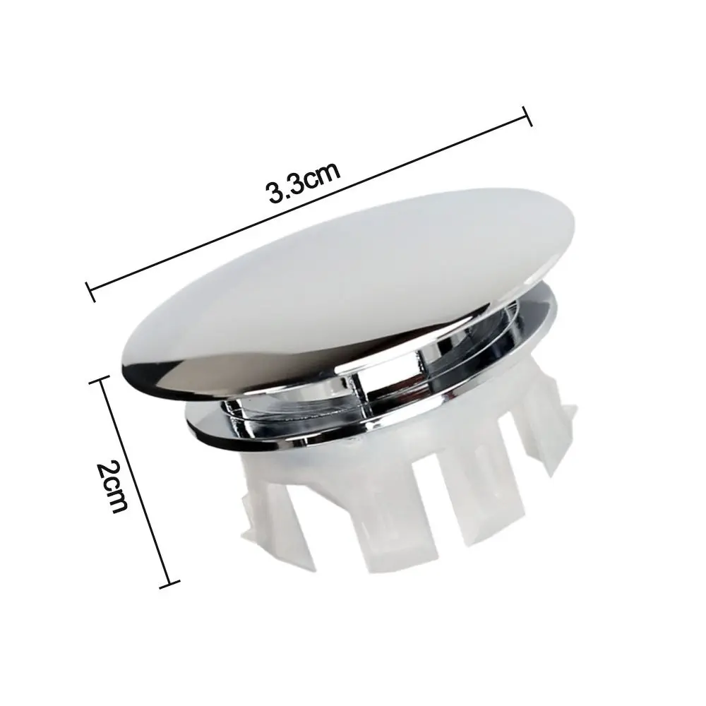 Wash Basin Round double layer Overflow Ring Plug Copper Sink Overflow Cover Trim Ring Hole Cap