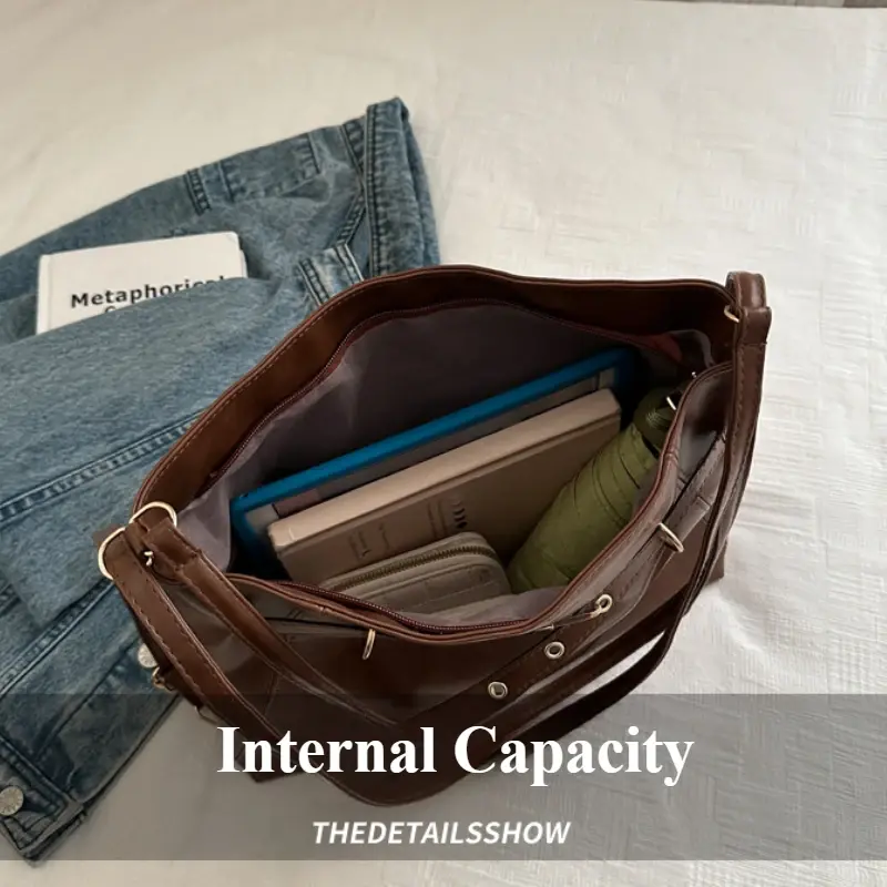Vintage Large Capacity Women's Shoulder Bag Fashion Backpacks Pu Leather Ladies Crossbody Bag Female Commuter Tote Handbags