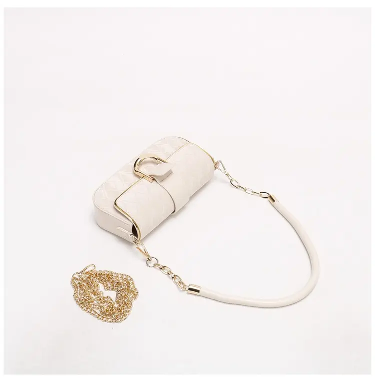 Sweet Pu Leather Women's Shoulder Bag Fashion Design Chain Ladies Underarm Bags Simple Square Female Handbags Crossbody Bag