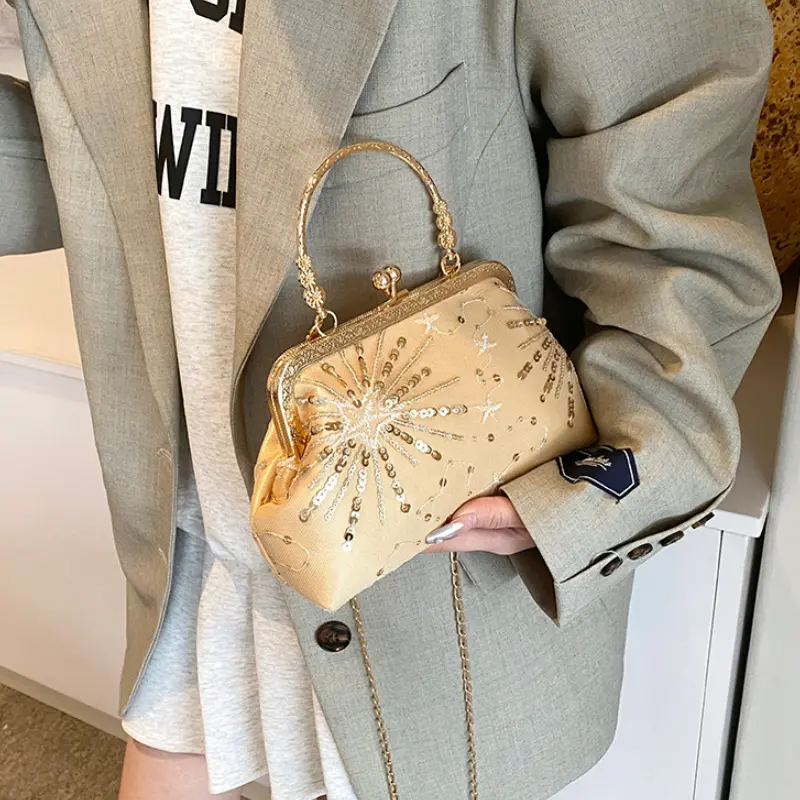 Elegant Evening Top-handle Bag Ladies Small Handbags Fashion Chain Women's Shoulder Crossbody Bag Female Tote Clutch Purse