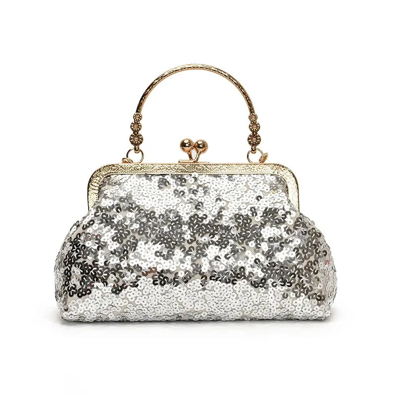 Fashion Sequined Women's Shoulder Evening Bags Casual Ladies Party Chain Crossbody Bag Vintage Female Handbags Clutch Purse