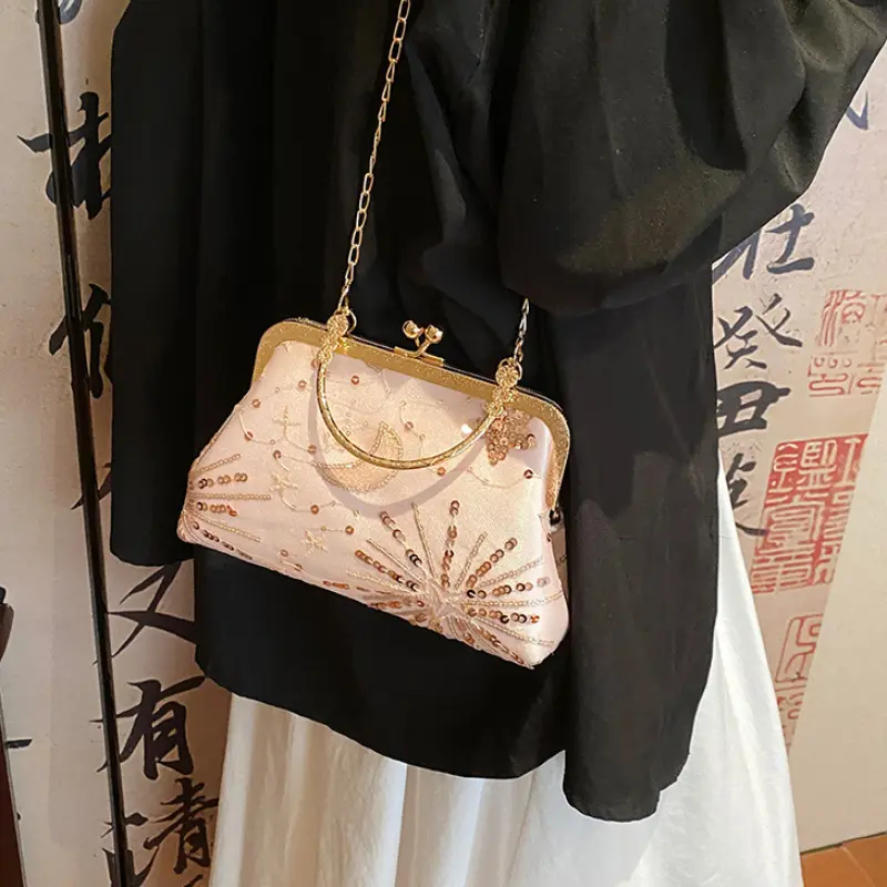 Elegant Evening Top-handle Bag Ladies Small Handbags Fashion Chain Women's Shoulder Crossbody Bag Female Tote Clutch Purse